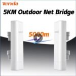 Tenda 2.4Ghz point to point wireless bridges 5Km transmission POE super outdoor elevator monitoring AP Repeater p to p 1pcs